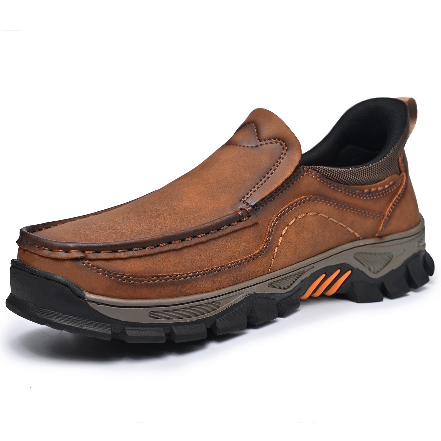 Men's Slip-On Footbed Loafers for All-Day Arch Support & Alignment | Cushioned Walking Sneakers with Ergonomic Sole for Pain Relief & | Thomler