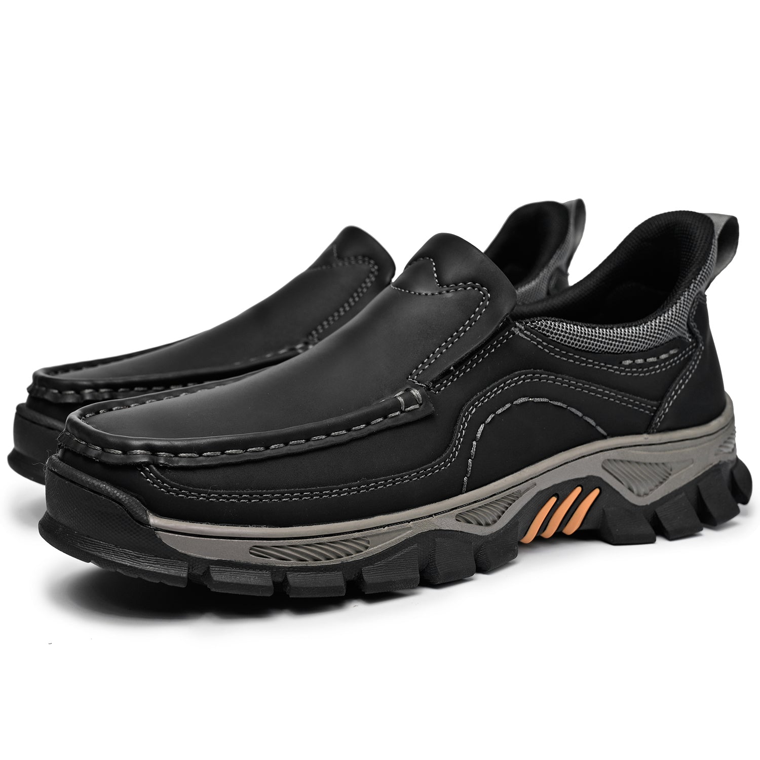 Men's Slip-On Footbed Loafers for All-Day Arch Support & Alignment | Cushioned Walking Sneakers with Ergonomic Sole for Pain Relief & | Thomler