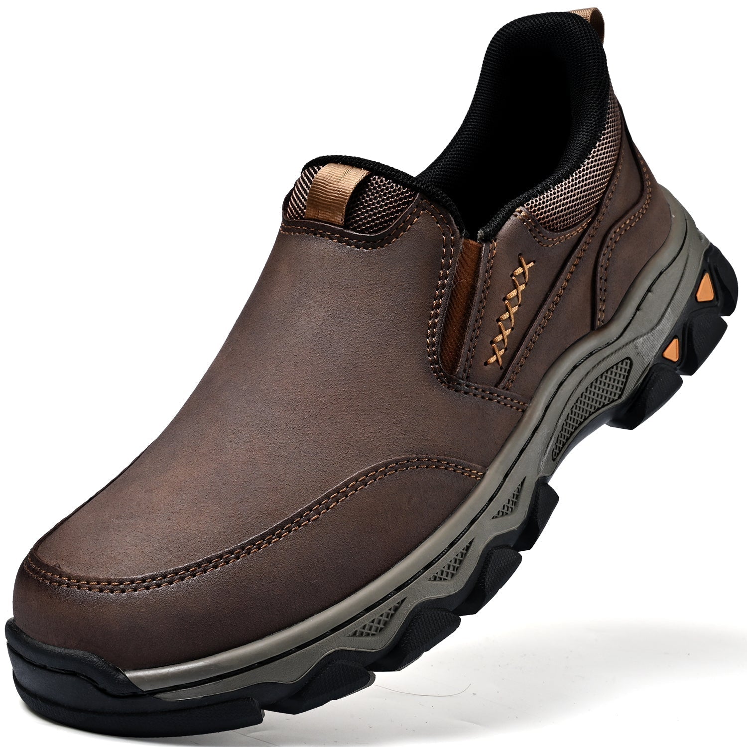 Men's Arch Support Slip-On Loafers for All-Day Walking & Standing | Posture-Correcting Footbed | Thomler