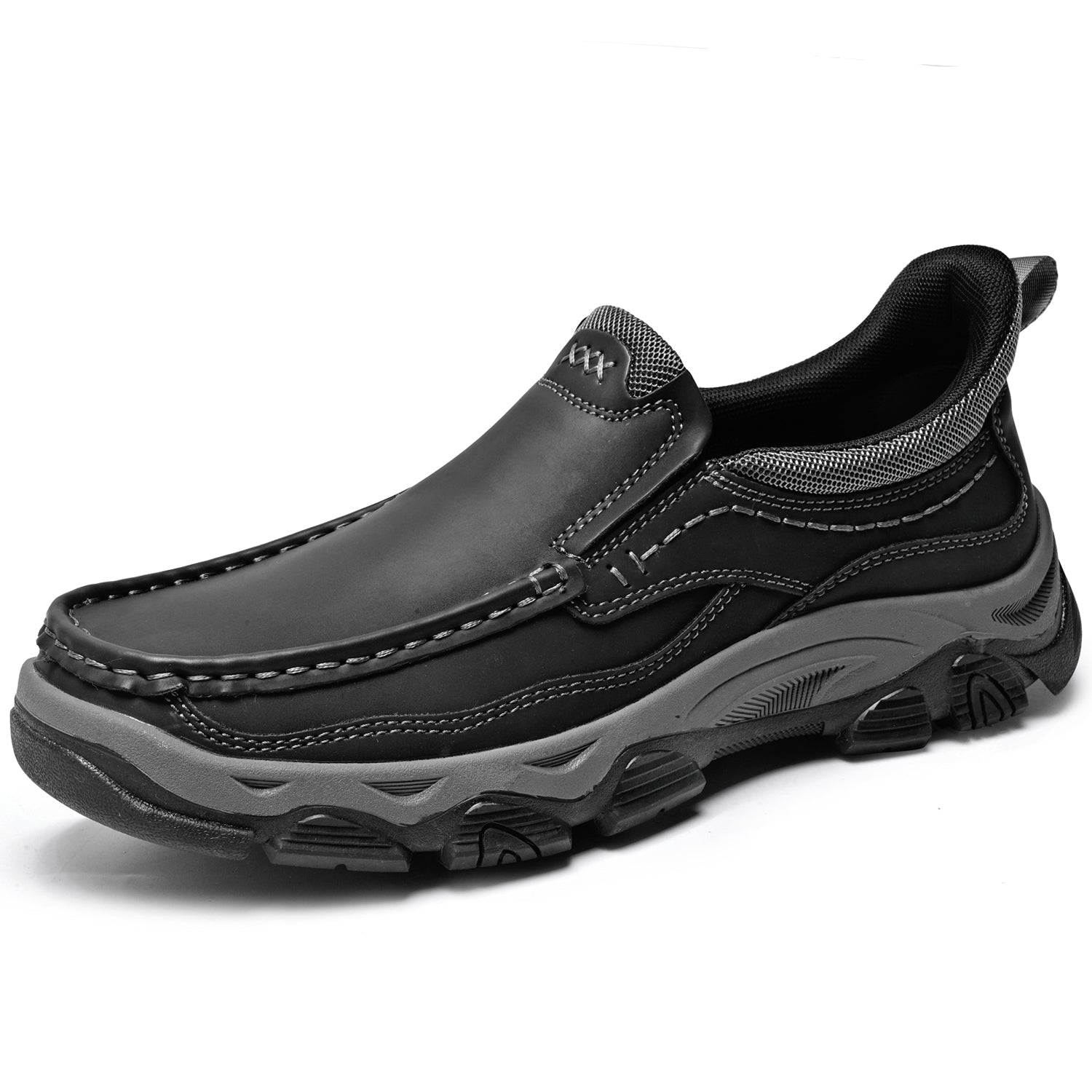 Men's Slip-On Footbed Loafers for All-Day Arch Support & Alignment | Cushioned Walking Sneakers with Ergonomic Sole for Pain Relief & | Thomler