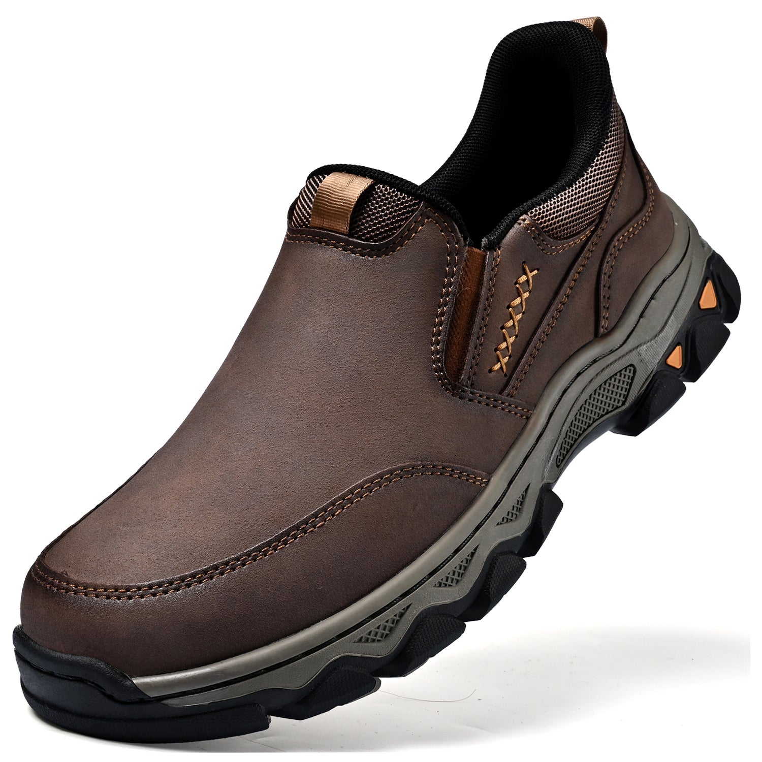 Men's Arch Support Slip-On Loafers for All-Day Walking & Standing | Posture-Correcting Footbed | Thomler