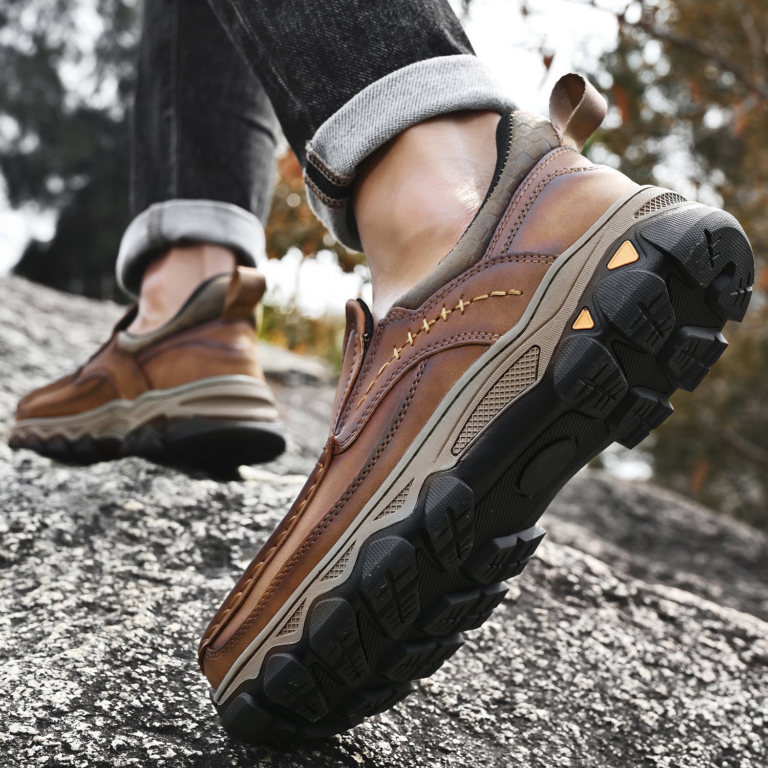 Men's Arch Support Loafers for All-Day Comfort & Posture Alignment – Cushioned Sole, Non-Slip Tread, Breathable Upper – Perfect for Work | Thomler