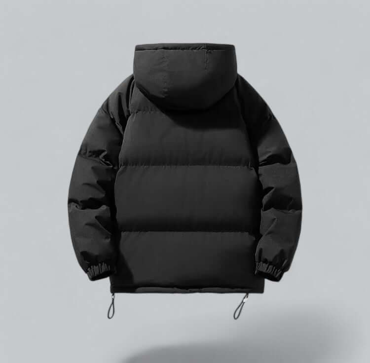 Insulated Button-Front Parka with Removable Hood for Men – Cold Weather Outerwear for Winter Commutes & Outdoor Activities | Thomler