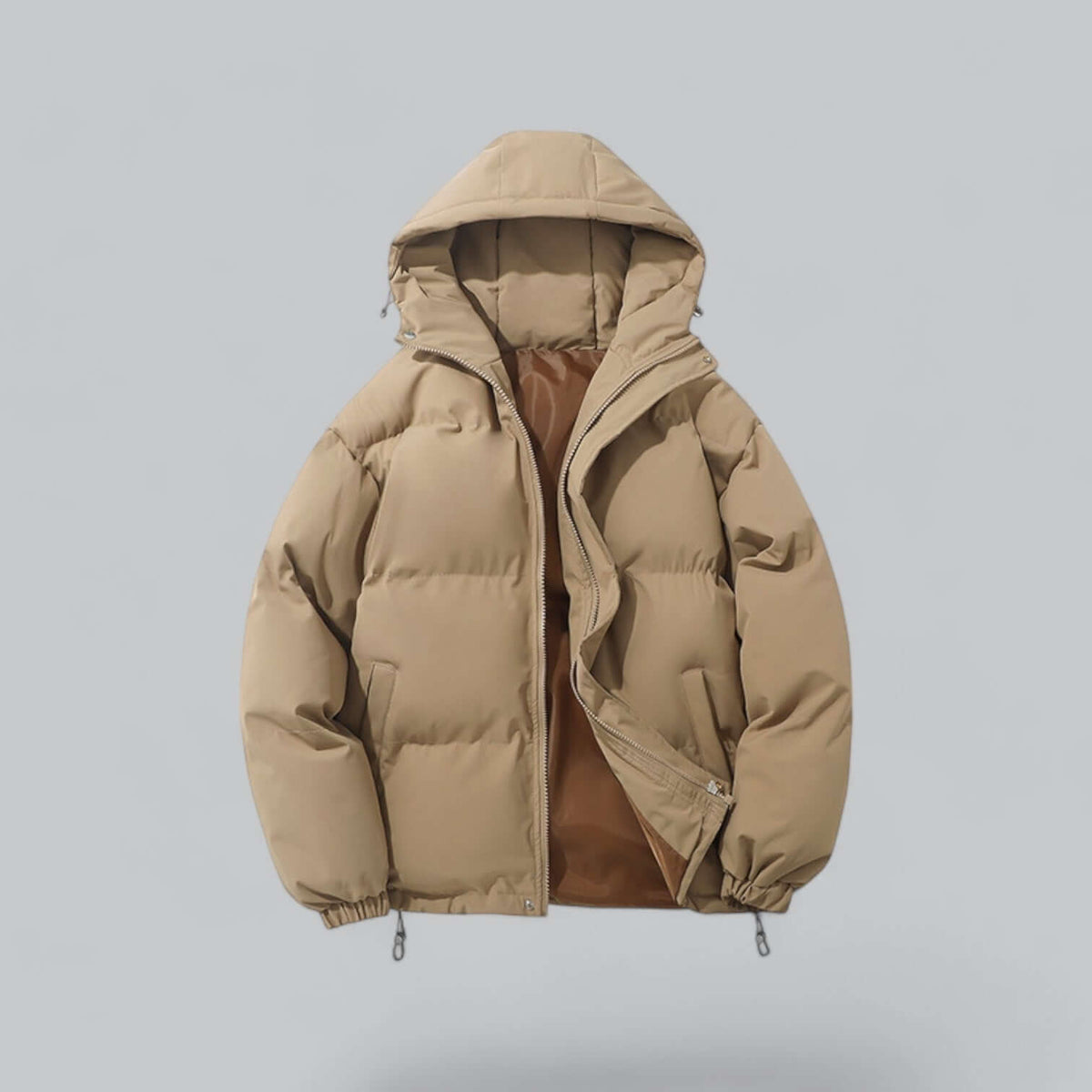 Insulated Button-Front Parka with Removable Hood for Men – Cold Weather Outerwear for Winter Commutes & Outdoor Activities | Thomler