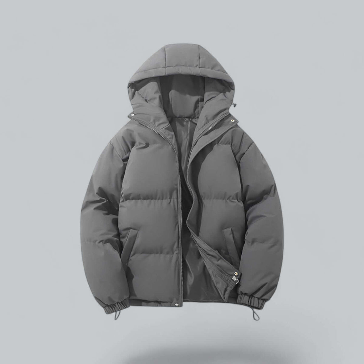 Insulated Button-Front Parka with Removable Hood for Men – Cold Weather Outerwear for Winter Commutes & Outdoor Activities | Thomler