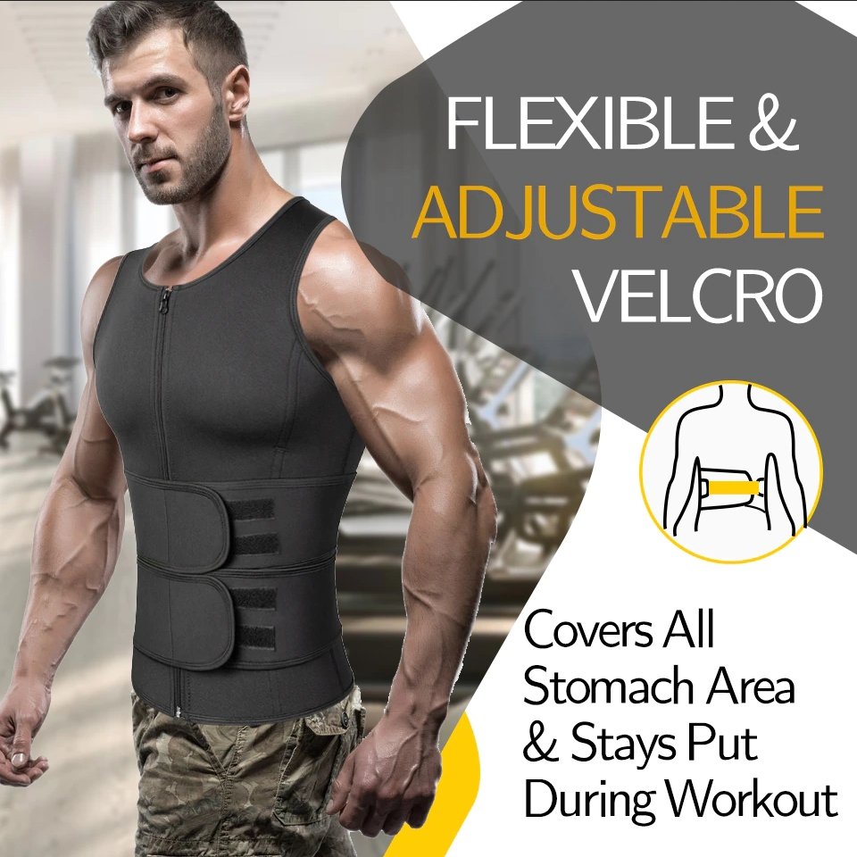 Thermal Compression Workout Tank for Men – Heat-Activated Sweat Enhancer for Fitness & Core Support | Thomler