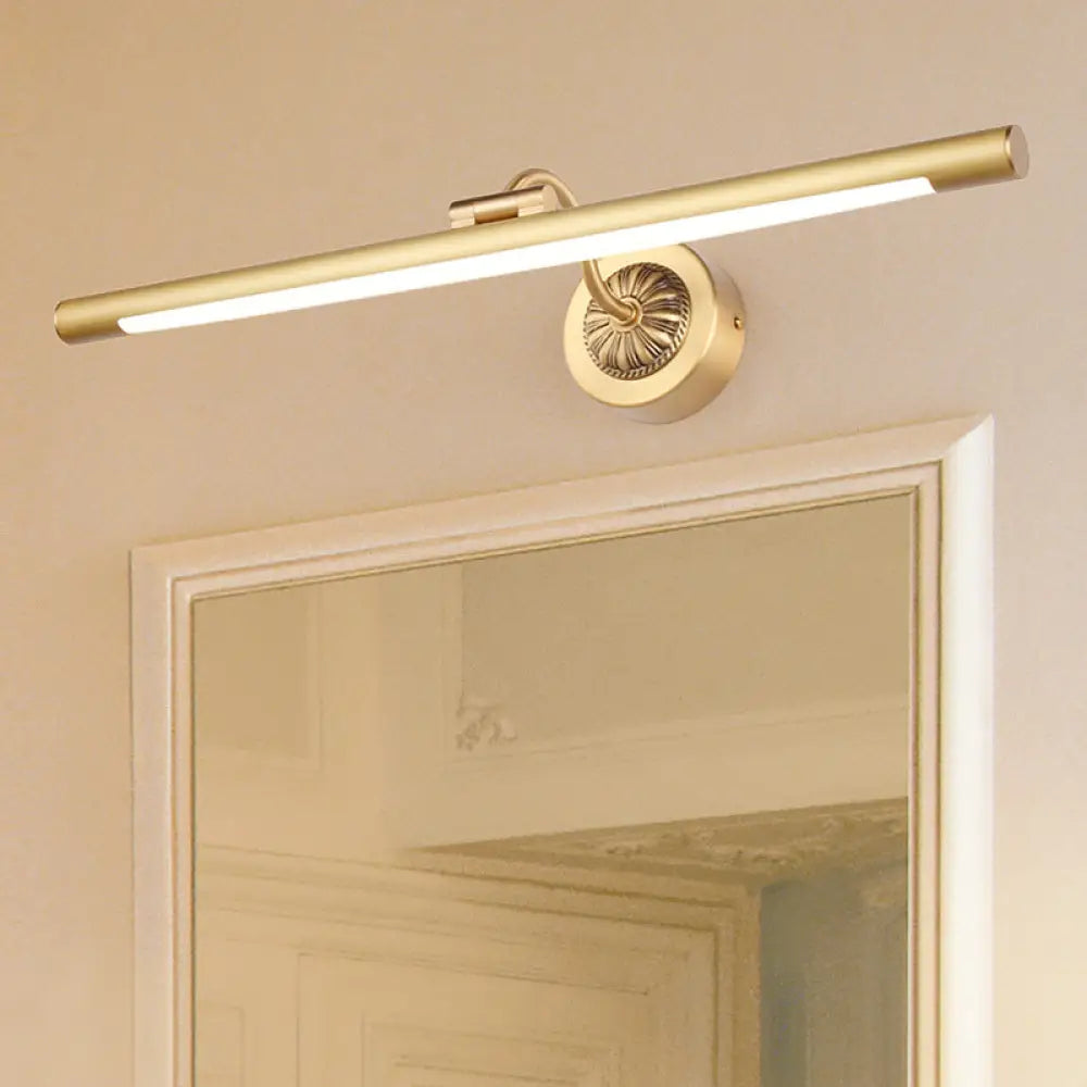 Adjustable Arm Picture Light for Bathroom Vanity | Black & Bronze Metal LED Sconce for Mirror Lighting | Classic Wall-Mounted Fixture for | Thomler