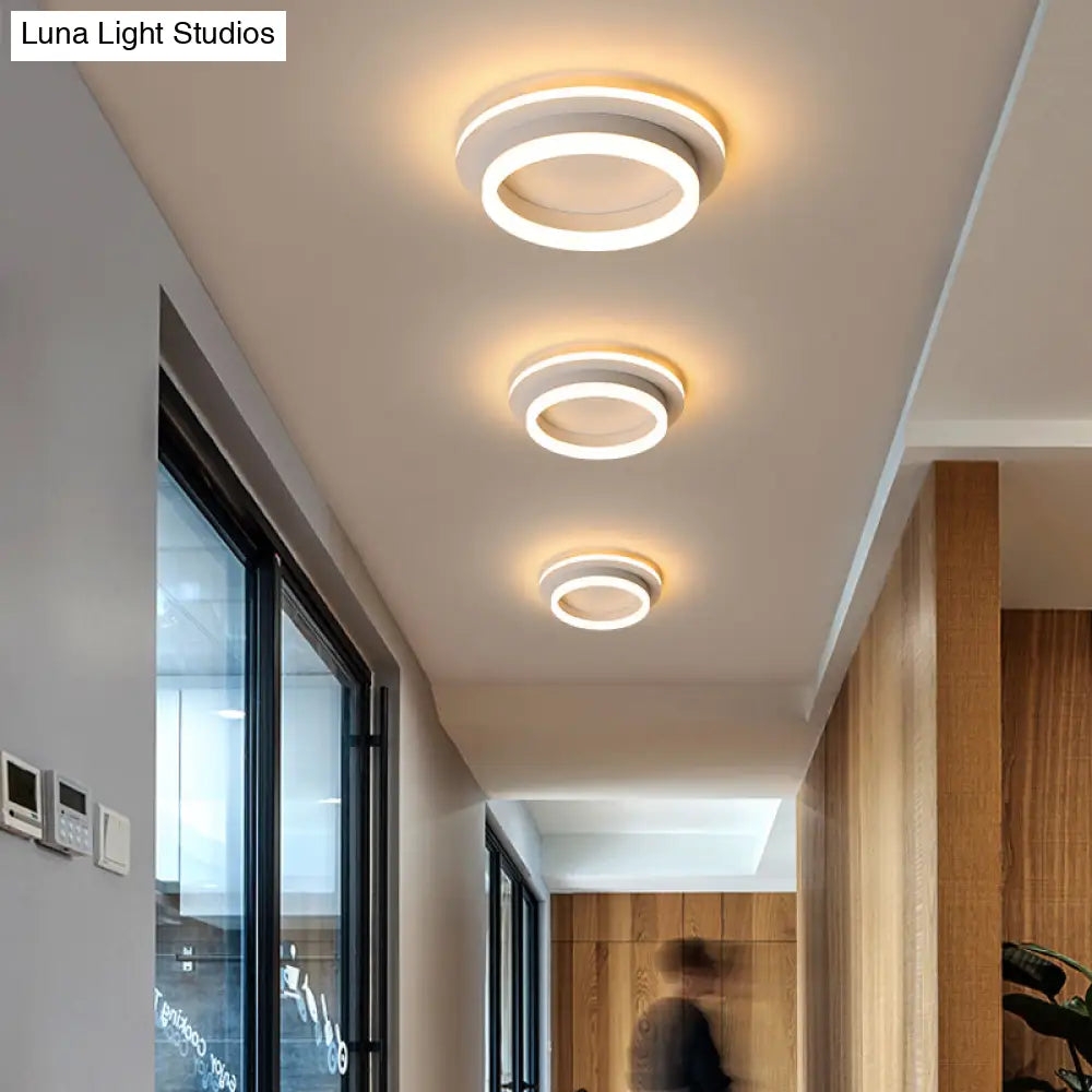 Compact Round & Square LED Ceiling Light for Hallways, Entryways, Bathrooms – Modern Low-Profile Design, 10-Inch Acrylic Lens, Dimmable | Thomler
