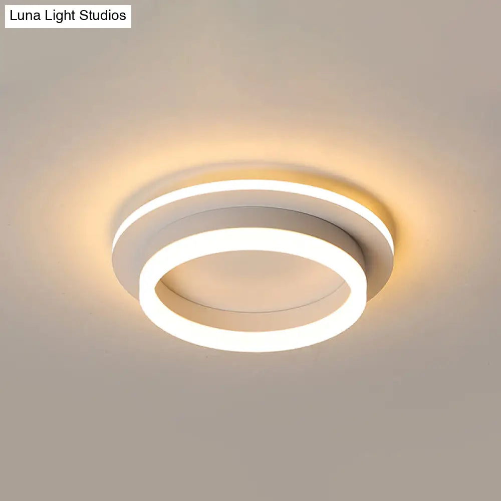 Compact Round & Square LED Ceiling Light for Hallways, Entryways, Bathrooms – Modern Low-Profile Design, 10-Inch Acrylic Lens, Dimmable | Thomler