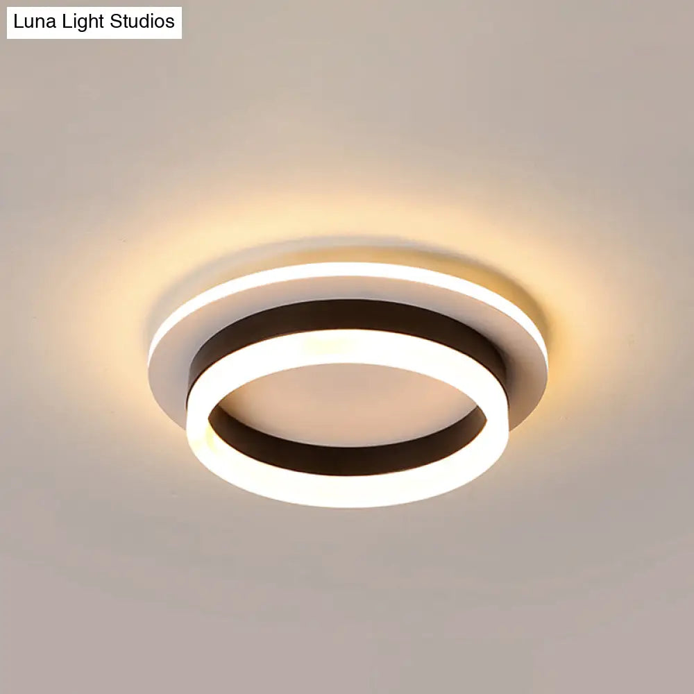 Compact Round & Square LED Ceiling Light for Hallways, Entryways, Bathrooms – Modern Low-Profile Design, 10-Inch Acrylic Lens, Dimmable | Thomler