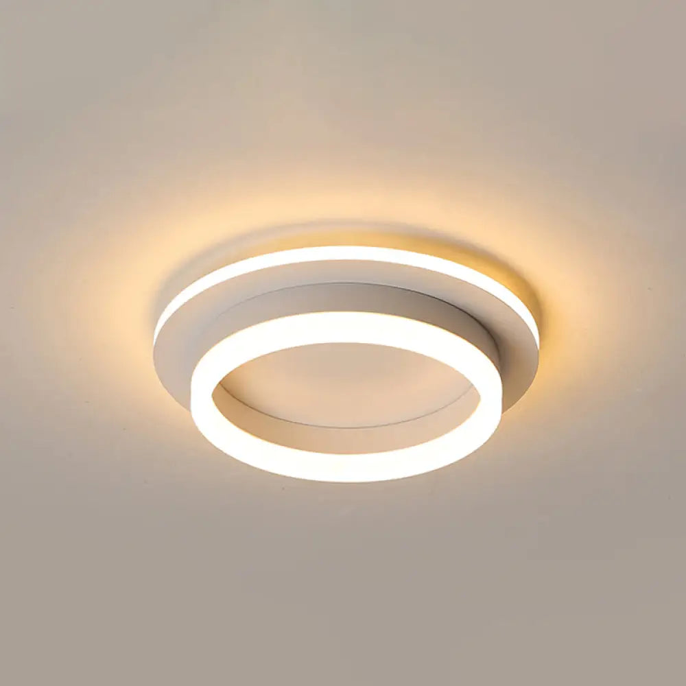 Compact Round & Square LED Ceiling Light for Hallways, Entryways, Bathrooms – Modern Low-Profile Design, 10-Inch Acrylic Lens, Dimmable | Thomler