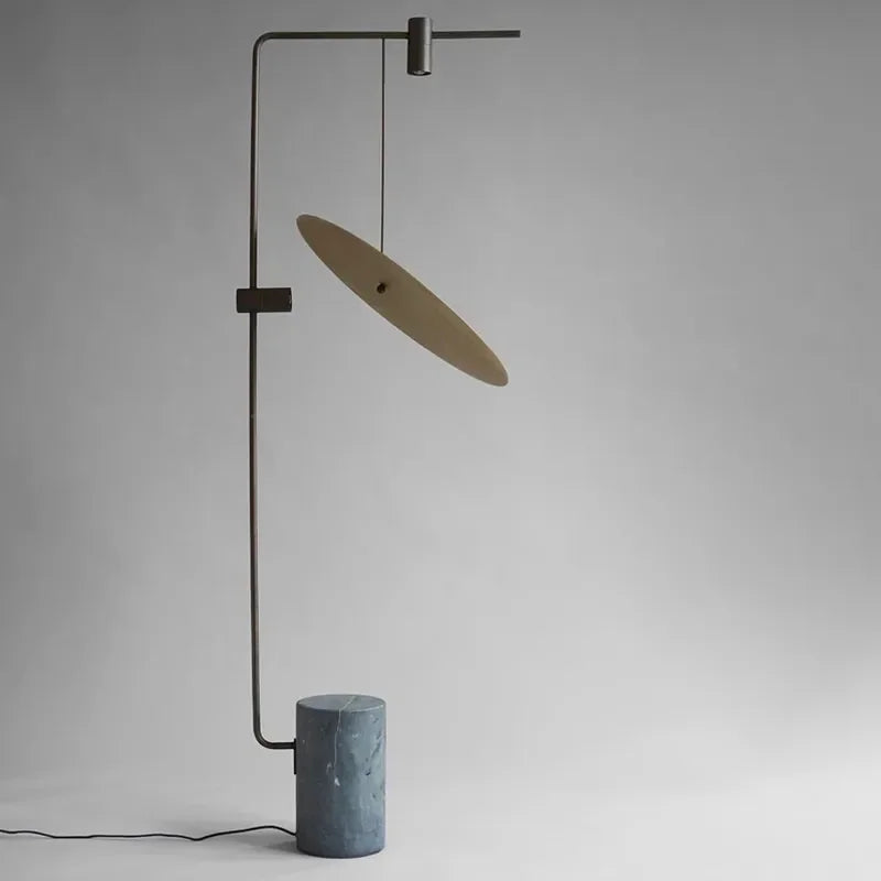 Floor Lamp Metal Marble 66.9 in Green Living Room Modern Contemporary Up Down Lighting | Thomler