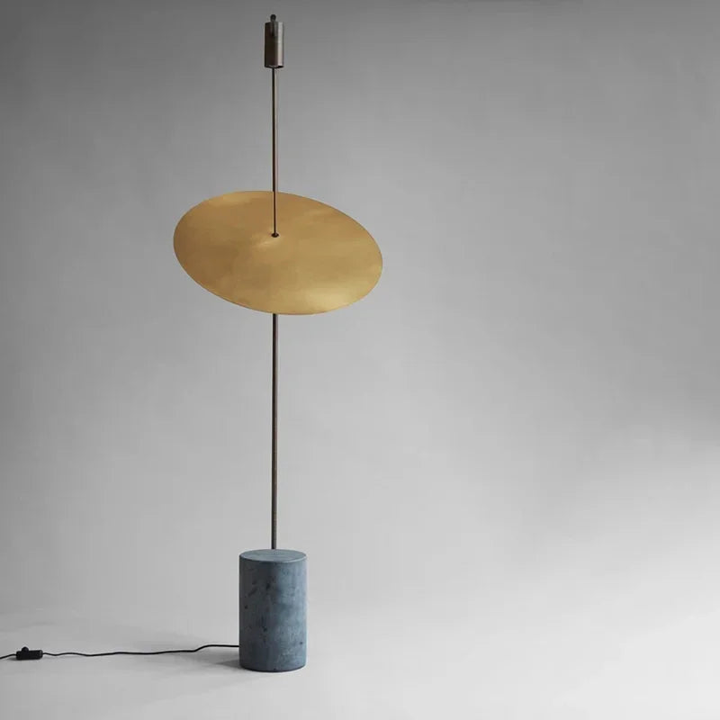 Floor Lamp Metal Marble 66.9 in Green Living Room Modern Contemporary Up Down Lighting | Thomler