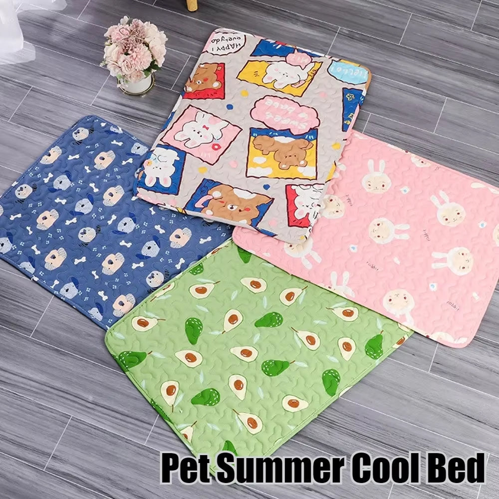 Self-Cooling Pet Bed Mat with Non-Slip Base for Cats & Dogs – Washable Heat-Regulating Fabric, 3 Sizes Available | Thomler