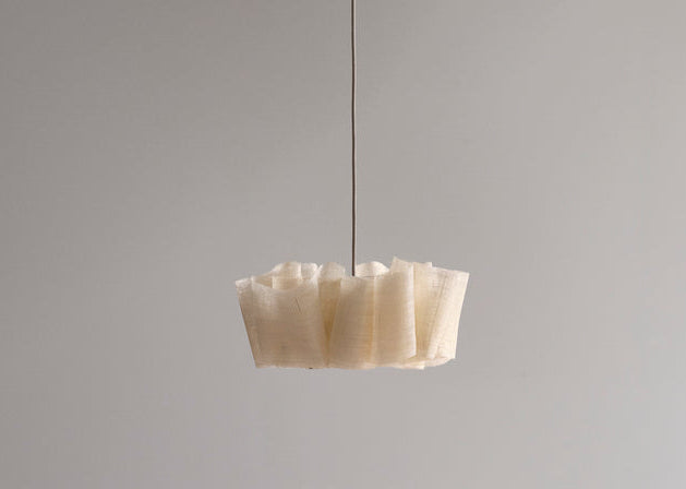 Pendant Light Hand Knitted Fabric Shade 10–15 m² Japandi Dining Room Bedroom Hanging Ceiling Lamp Minimalist Cottagecore | Thomler