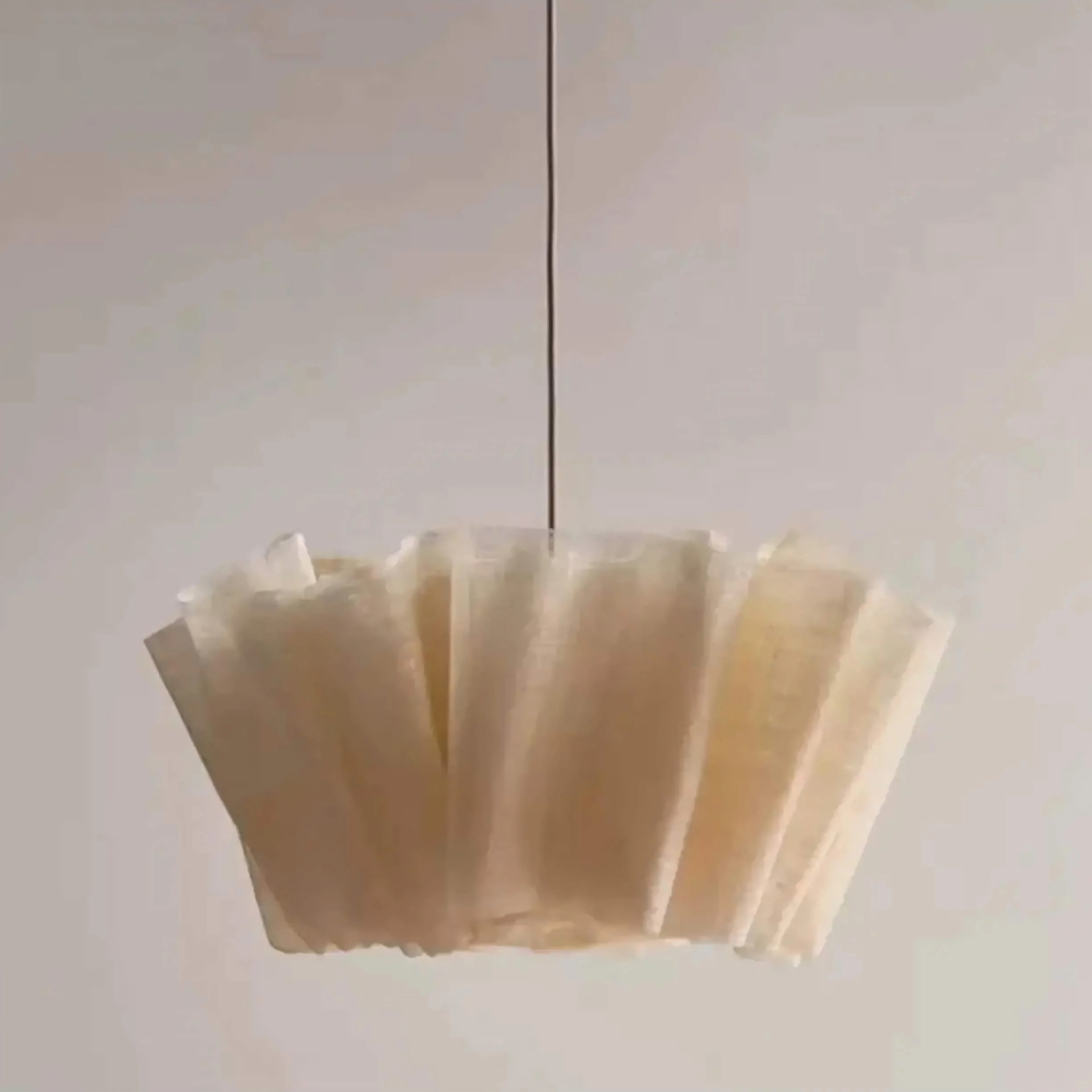 Pendant Light Hand Knitted Fabric Shade 10–15 m² Japandi Dining Room Bedroom Hanging Ceiling Lamp Minimalist Cottagecore | Thomler
