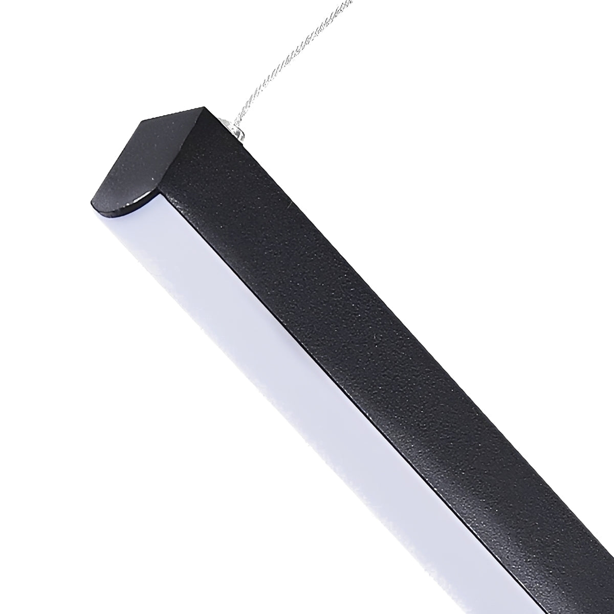 Tiered Black Aluminum LED Ceiling Light with Remote Dimmer for Living Room & Bedroom | Thomler