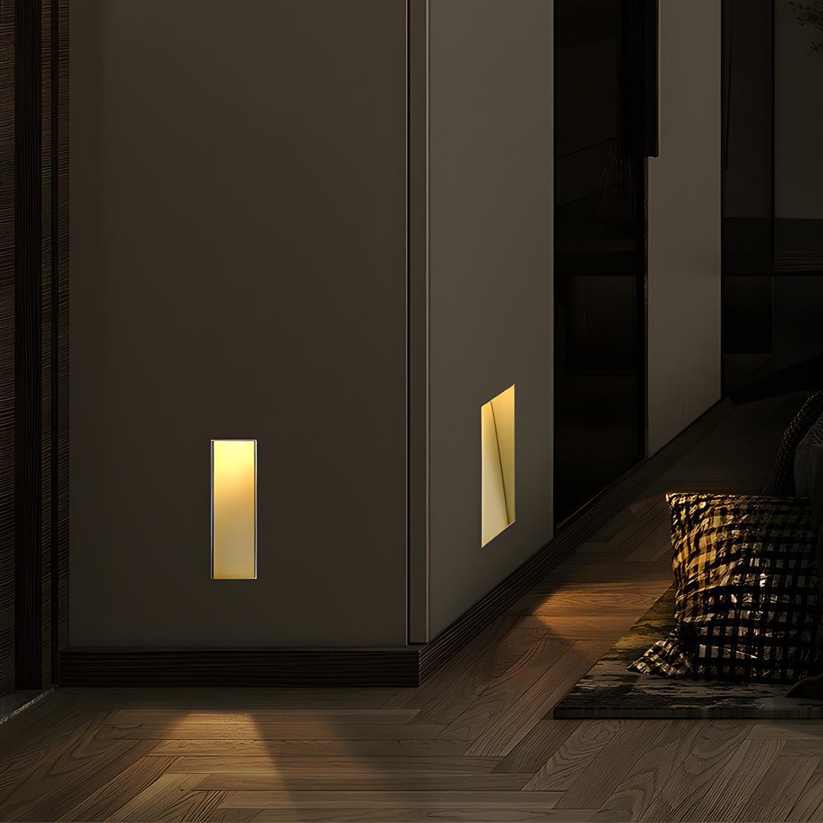 Motion-Activated LED Wall Sconce – Aluminum Rectangular & Square Designs for Hallways, Bedrooms & Staircases | Thomler