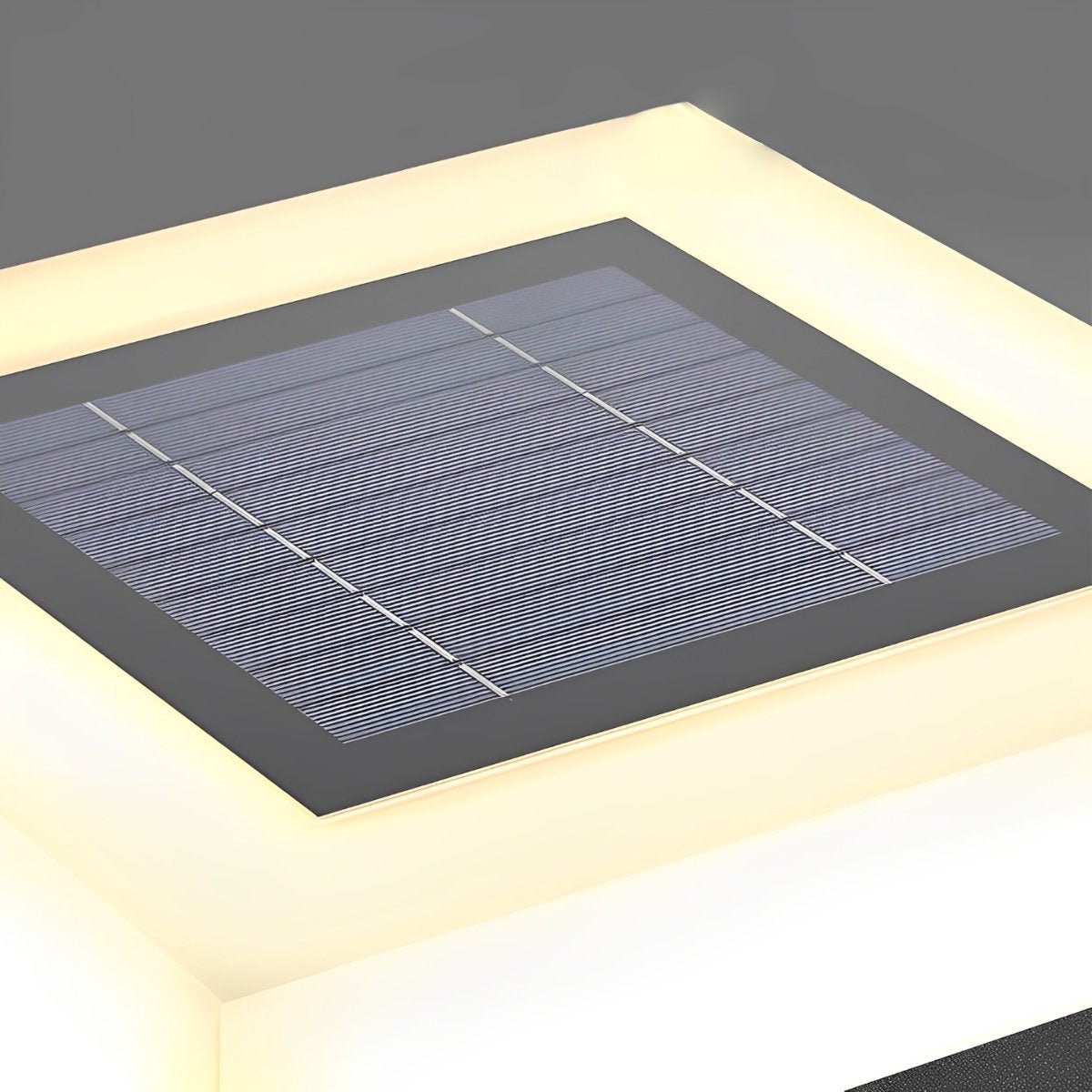 Post Light Stainless Steel 40.0 cm Waterproof Warm White Garden Driveway Solar LED Fence Cap Outdoor Lighting | Thomler