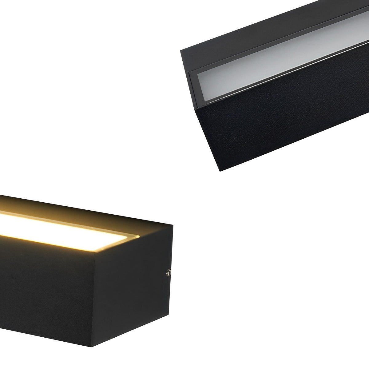 Outdoor Wall Lamp Die-Cast Aluminum 12–48W Black 7.9–31.5 in Modern Entryway Balcony Lighting | Thomler