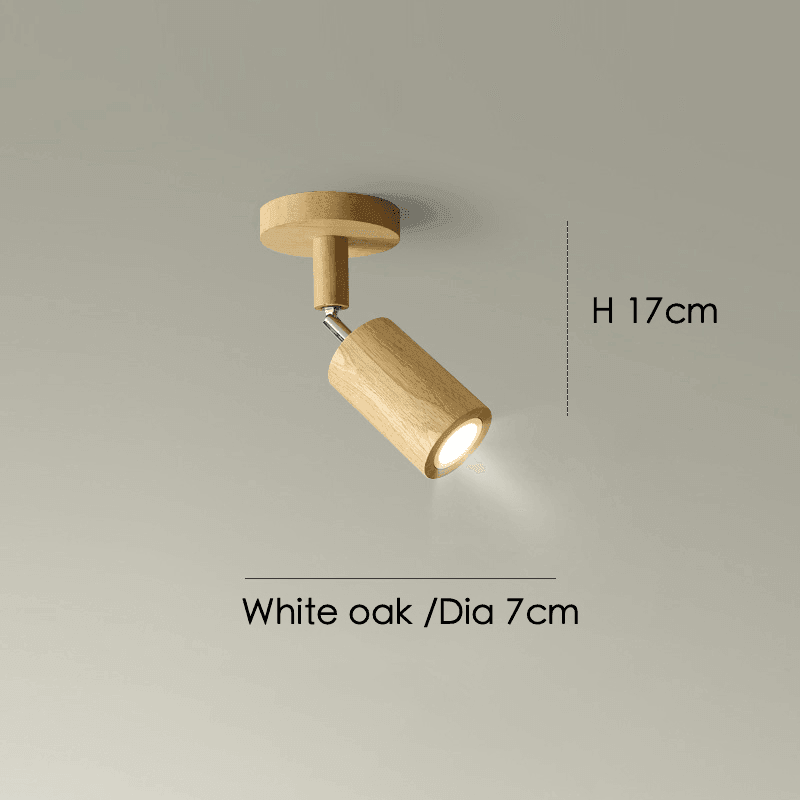 Ceiling Spotlight Solid Wood 120.0 cm Adjustable Track Living Room Dining Hallway Lighting Scandinavian Japandi Interior Lamp | Thomler