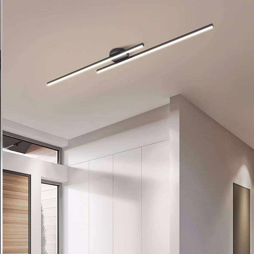 Semi-Flush LED Ceiling Light – Modern Aluminum Design, Dimmable & Color-Changing Options for Bedroom, Living Room & Kitchen | Thomler