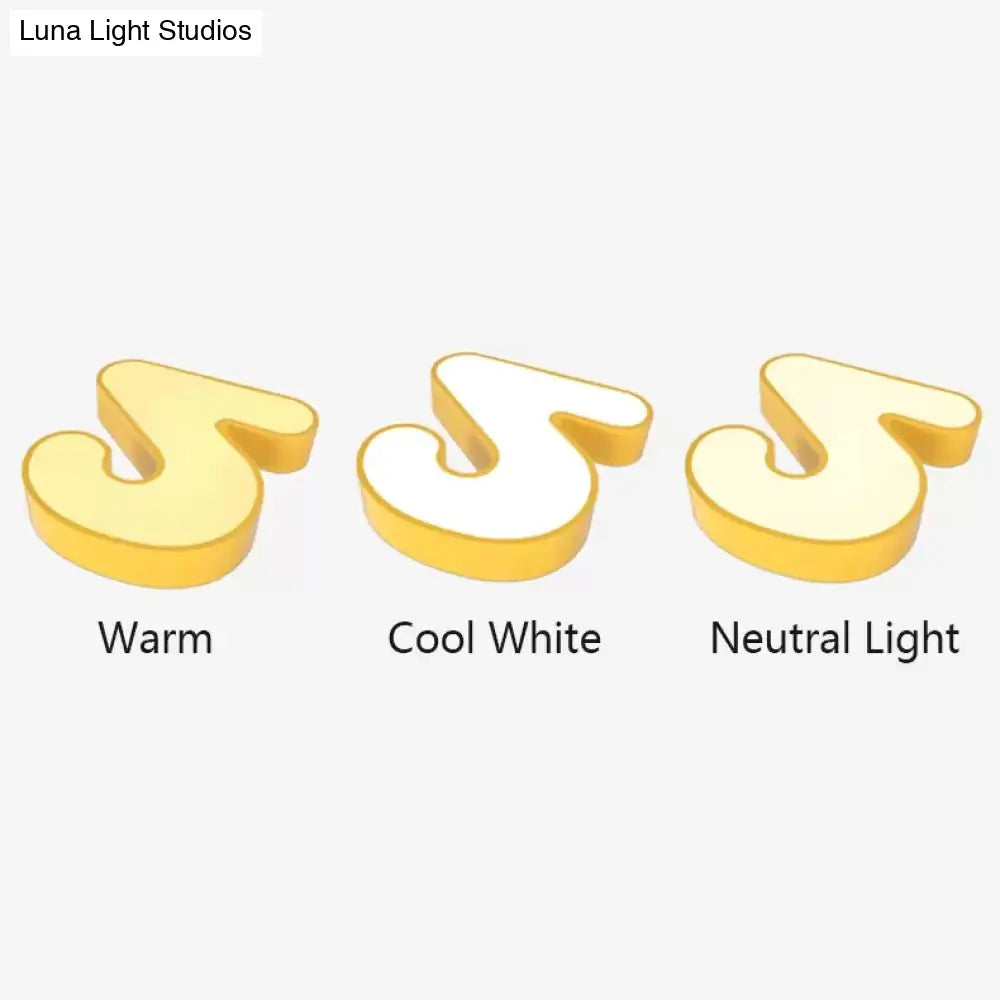 Number-Shaped LED Ceiling Light with Acrylic Diffuser for Kids' Rooms and Nurseries | Thomler
