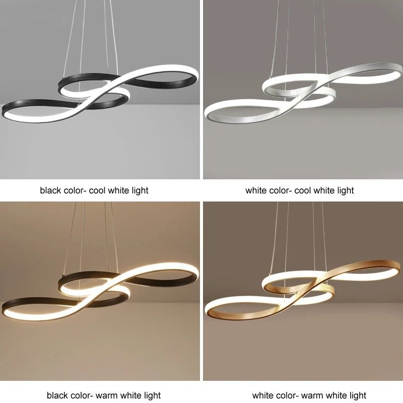 Pendant Light Aluminum LED Ring 75.0 cm Adjustable Dining Room Living Area Modern Dimmable Hanging Lamp Remote Control | Thomler