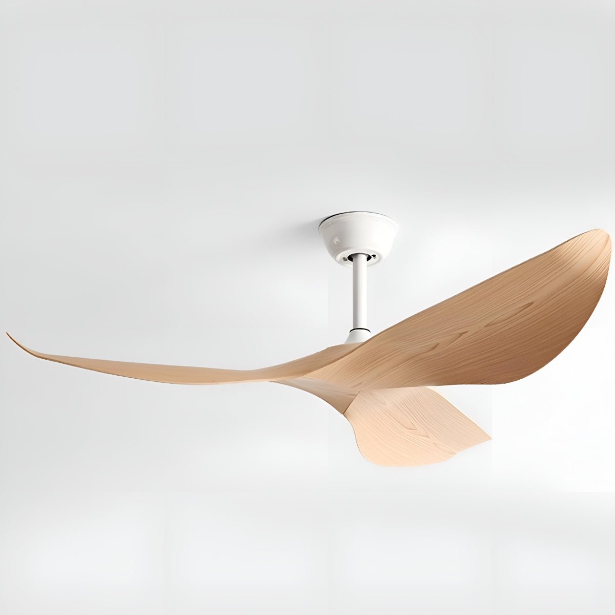 Ceiling Fan ABS 132.0 cm Black Quiet Bedroom Living Room Remote Control Modern Reversible DC Motor | Thomler