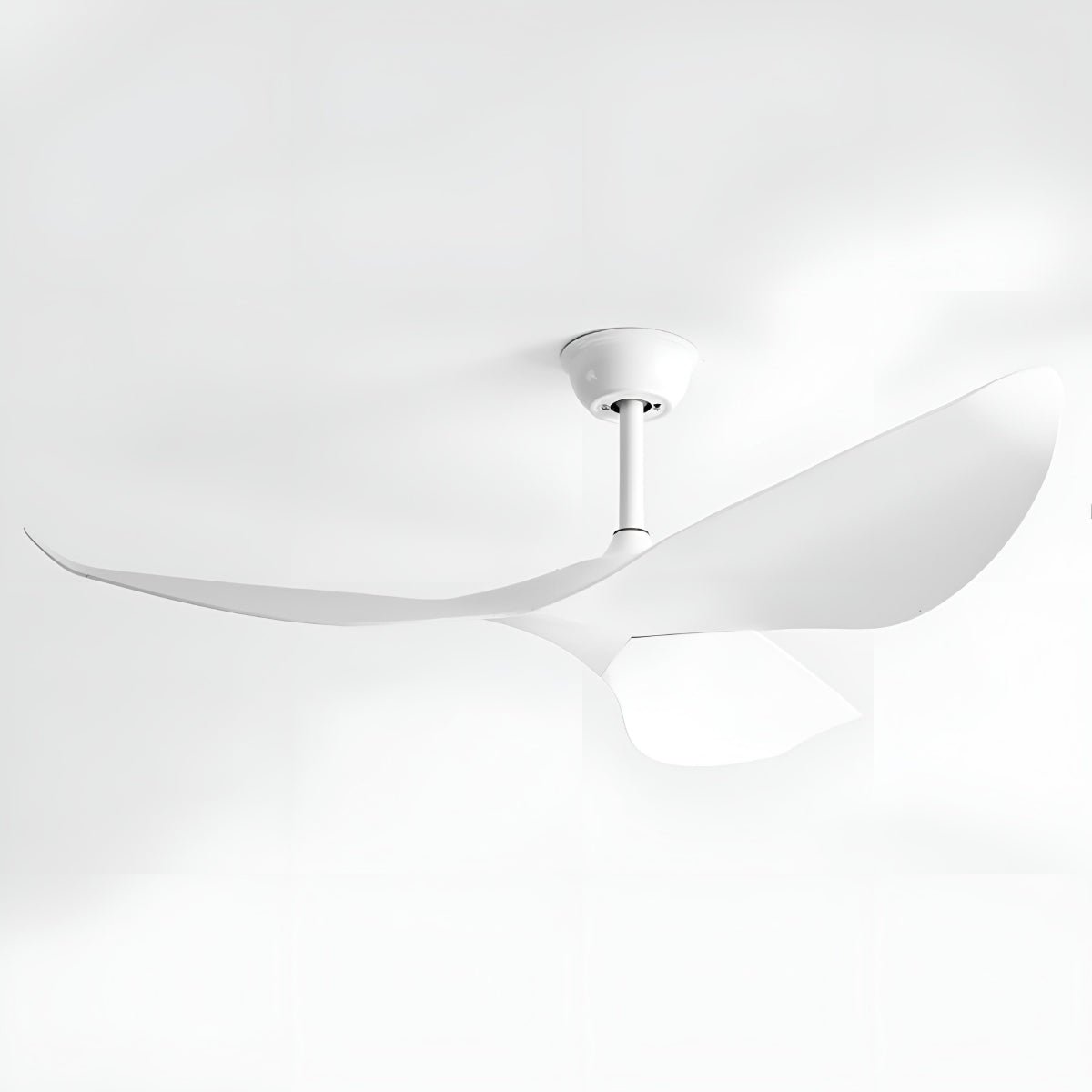 Ceiling Fan ABS 132.0 cm Black Quiet Bedroom Living Room Remote Control Modern Reversible DC Motor | Thomler