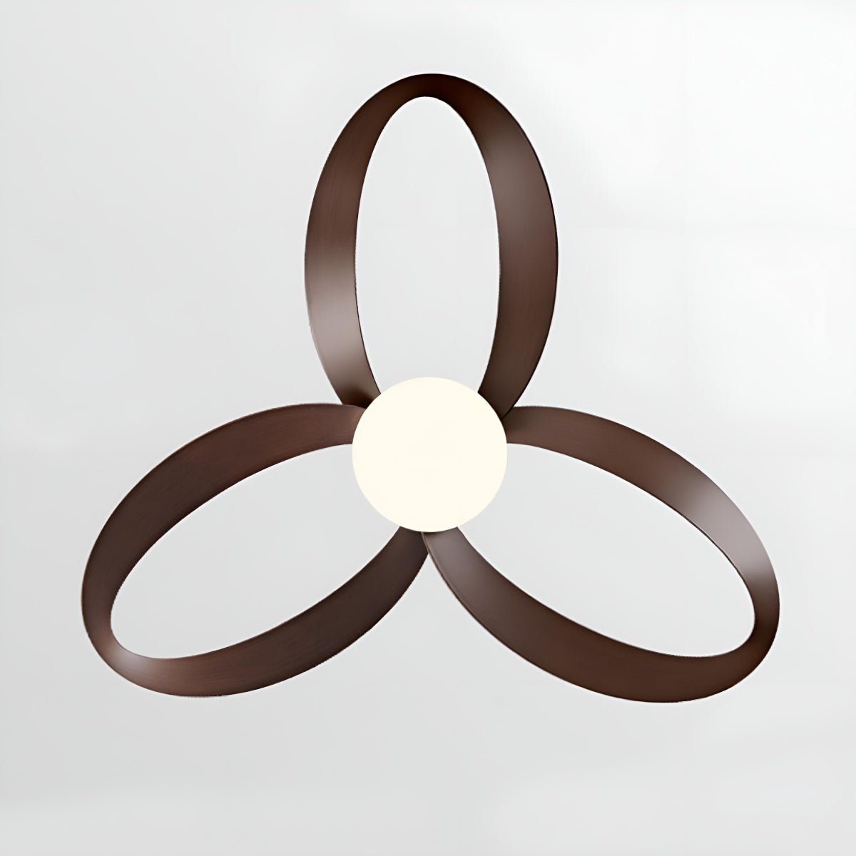 Ceiling Fan Light Copper ABS Blades 42 in White Modern Living Room Dining Bedroom Minimalist Reversible LED Remote Control | Thomler