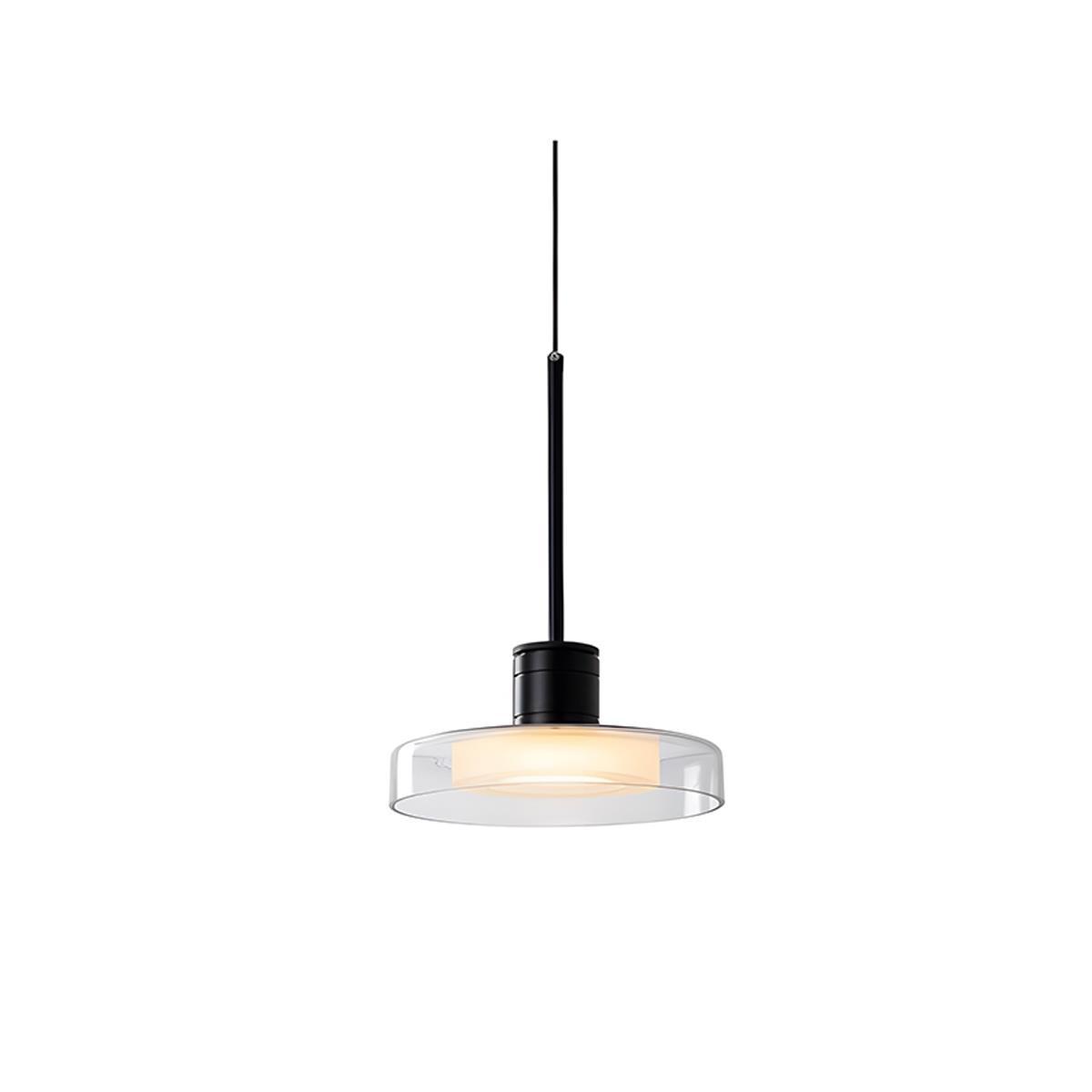 Pendant Light Glass 80.0 cm Black Kitchen Island Dimmable Dining Room Hanging Ceiling Lamp | Thomler