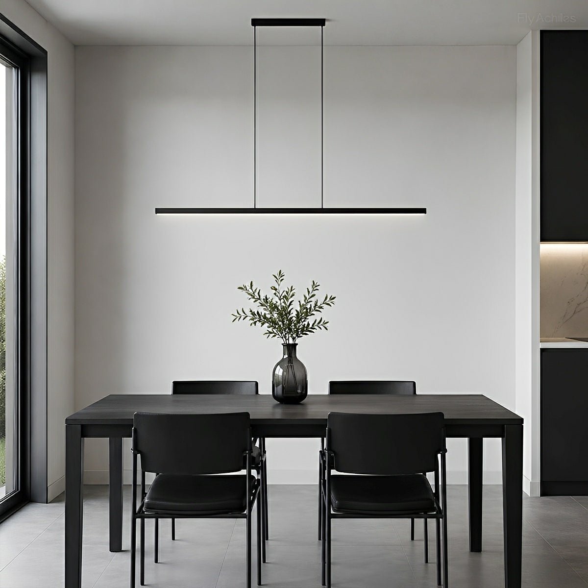 Linear Overhead LED Fixture Bar with Adjustable Color & Height for Kitchen Island Dining Room | Thomler