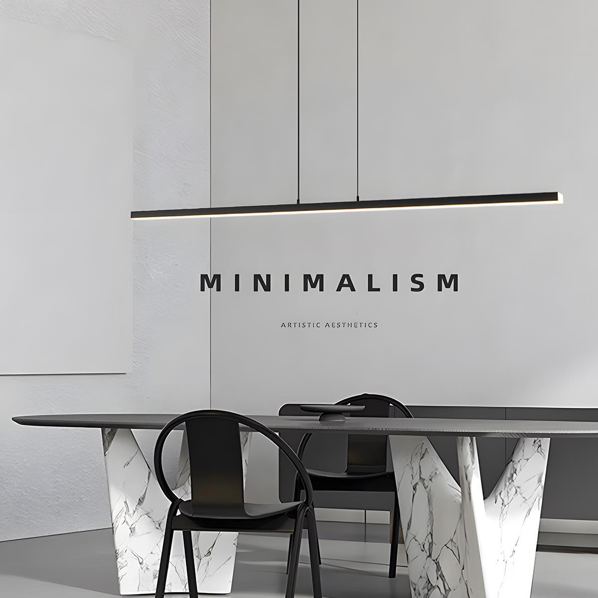 Linear Overhead LED Fixture Bar with Adjustable Color & Height for Kitchen Island Dining Room | Thomler