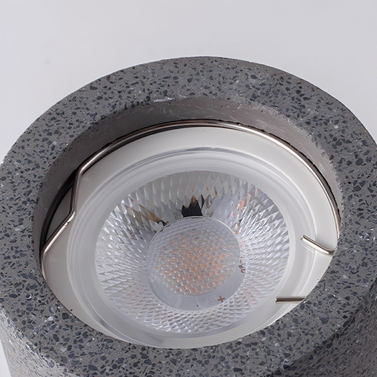 Surface Spotlight Aluminium Concrete Look 7W Grey Ceiling Kitchen Bedroom GU10 Industrial Minimalist Lighting | Thomler
