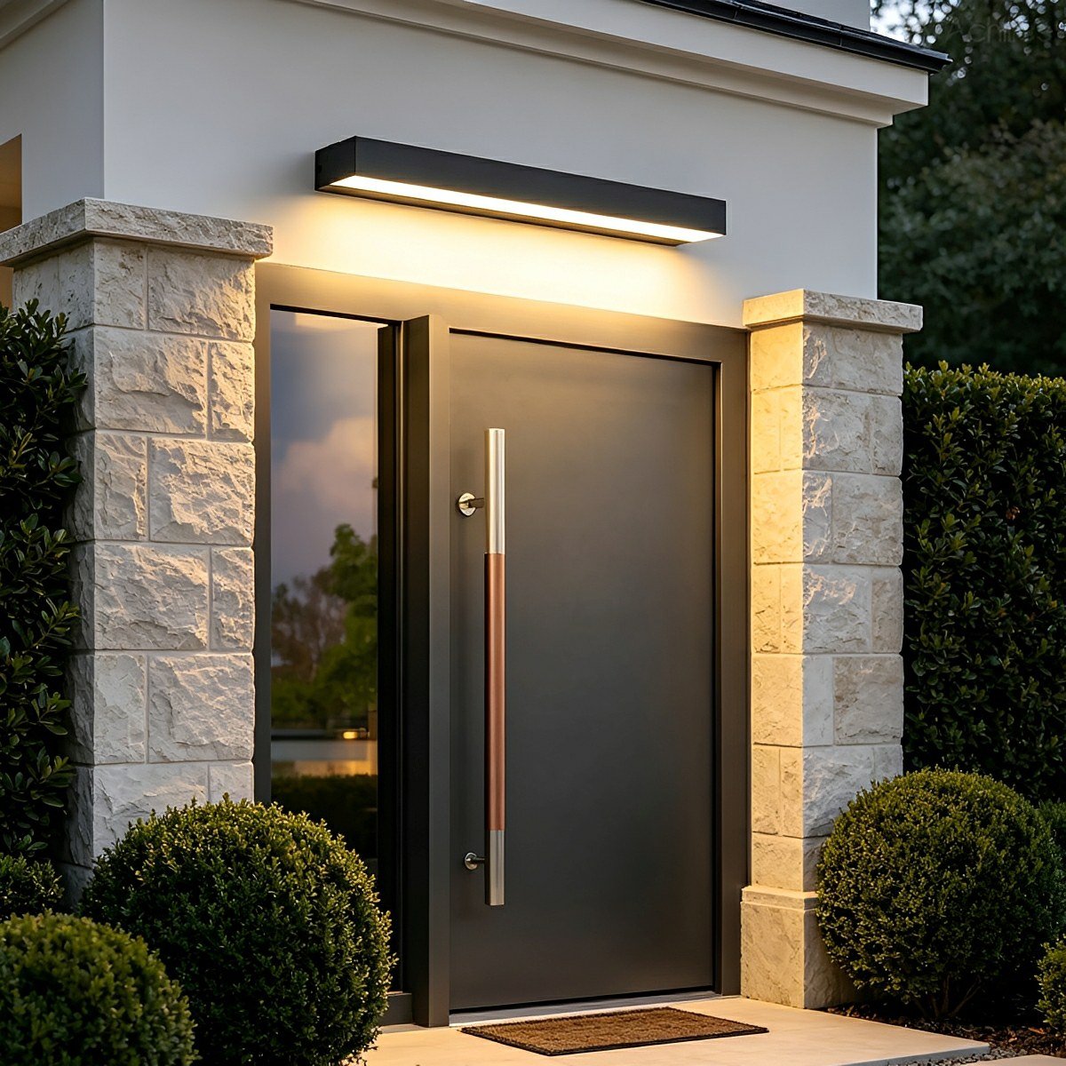 IP65 Weather-Resistant LED Strip Exterior Sconce for Entry & Porch – Die-Cast Aluminum, Hardwired, 110-265V, Multiple Lengths & Temperatures | Thomler