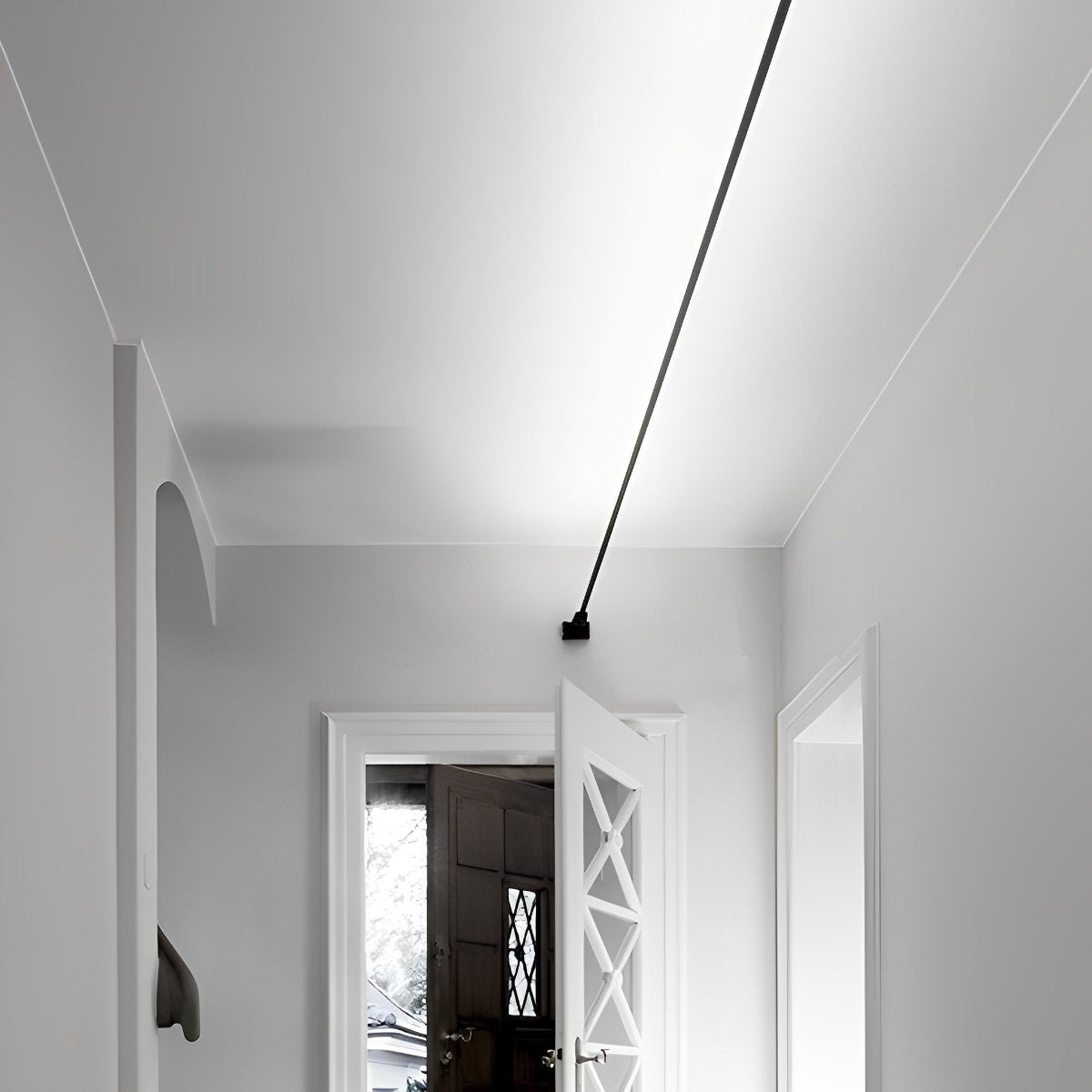 LED Strip Light Steel PVC 13 Ft Rotatable Indoor Ceiling Warm White Dimmable Adjustable Modern Lighting | Thomler