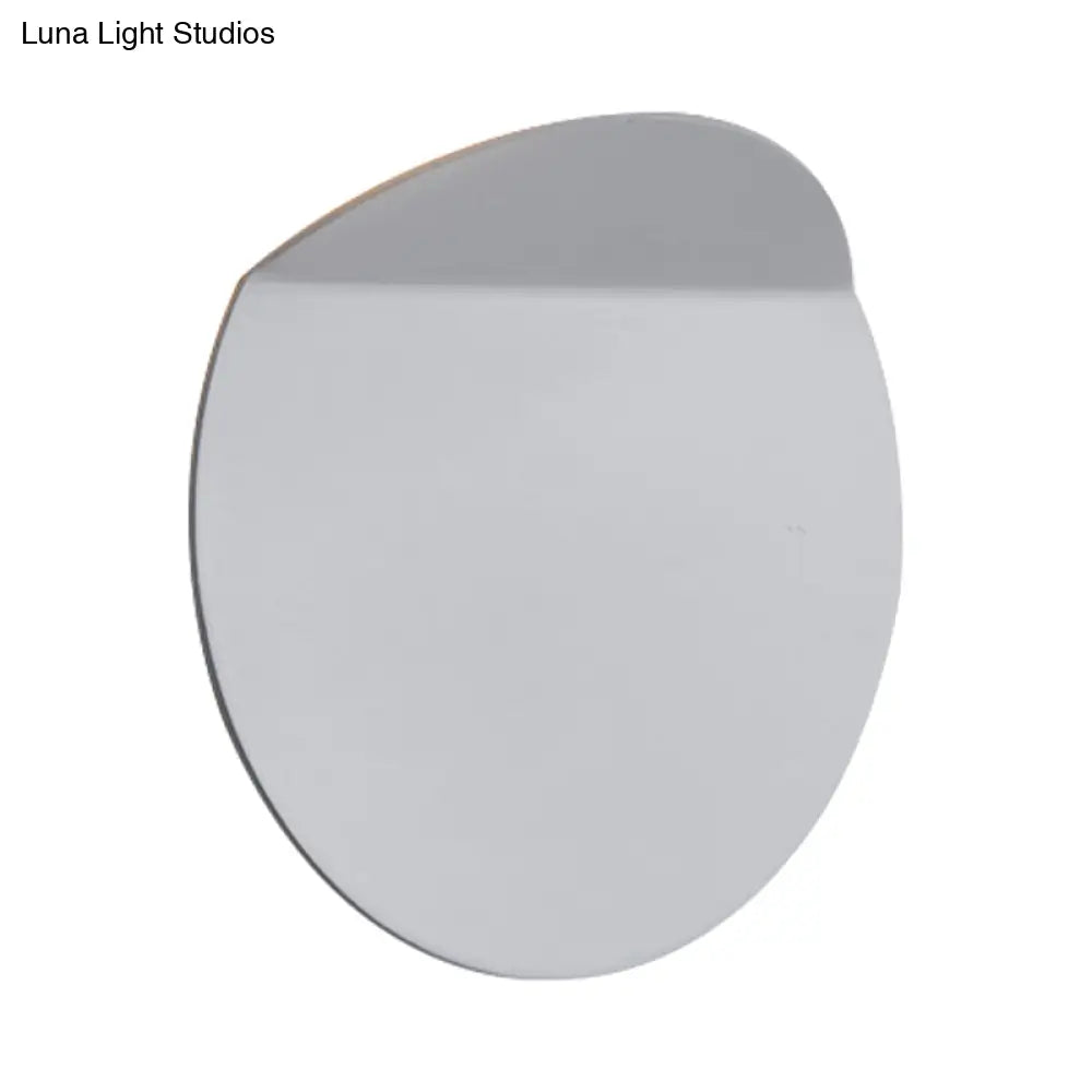LED Wall Sconce Indoor Hallway Light Round Metal Fixture Black White Gray Gold Bronze Adjustable Brightness Corridor Entryway Hardwired | Thomler