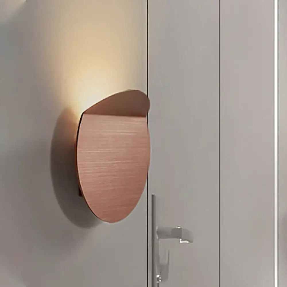 LED Wall Sconce Indoor Hallway Light Round Metal Fixture Black White Gray Gold Bronze Adjustable Brightness Corridor Entryway Hardwired | Thomler