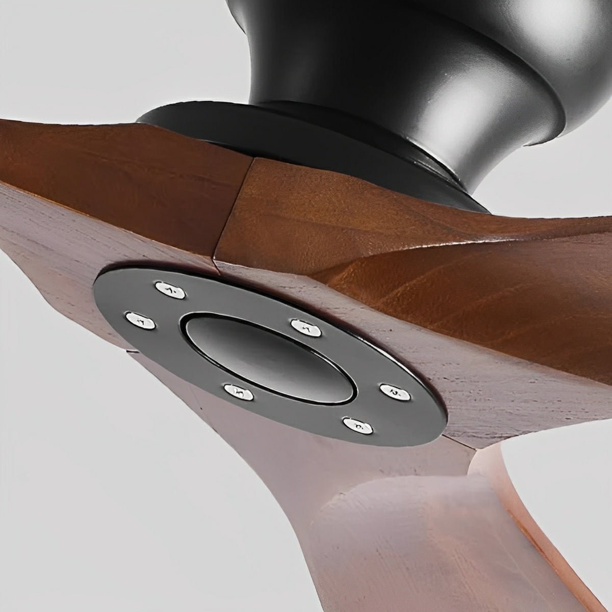 Energy-Efficient Reversible DC Ceiling Fan with Natural Wood Blades & Dual Controls | Thomler