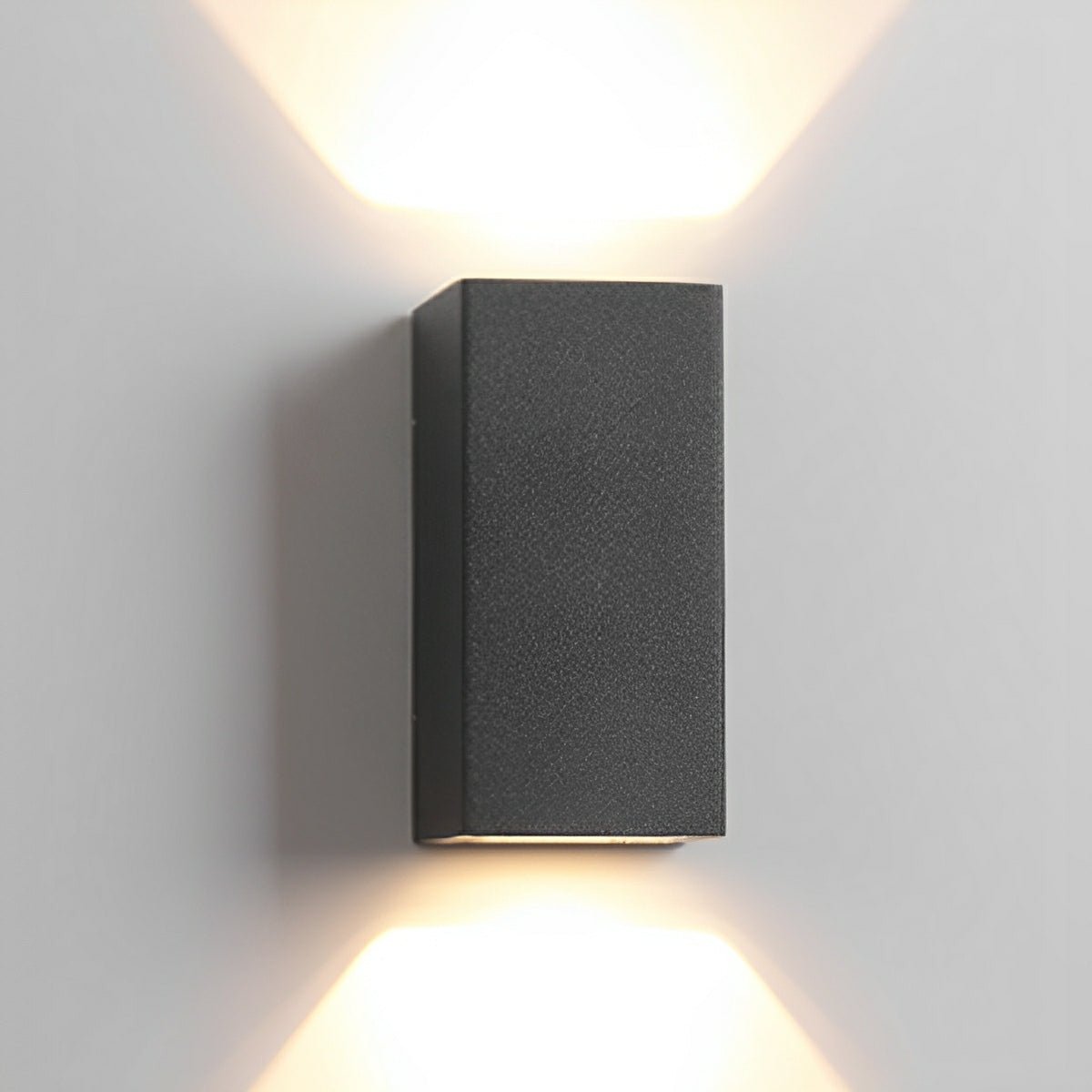Wall Light Aluminium 6W Black Outdoor Garden Up Down Solar LED Waterproof Facade Lamp | Thomler