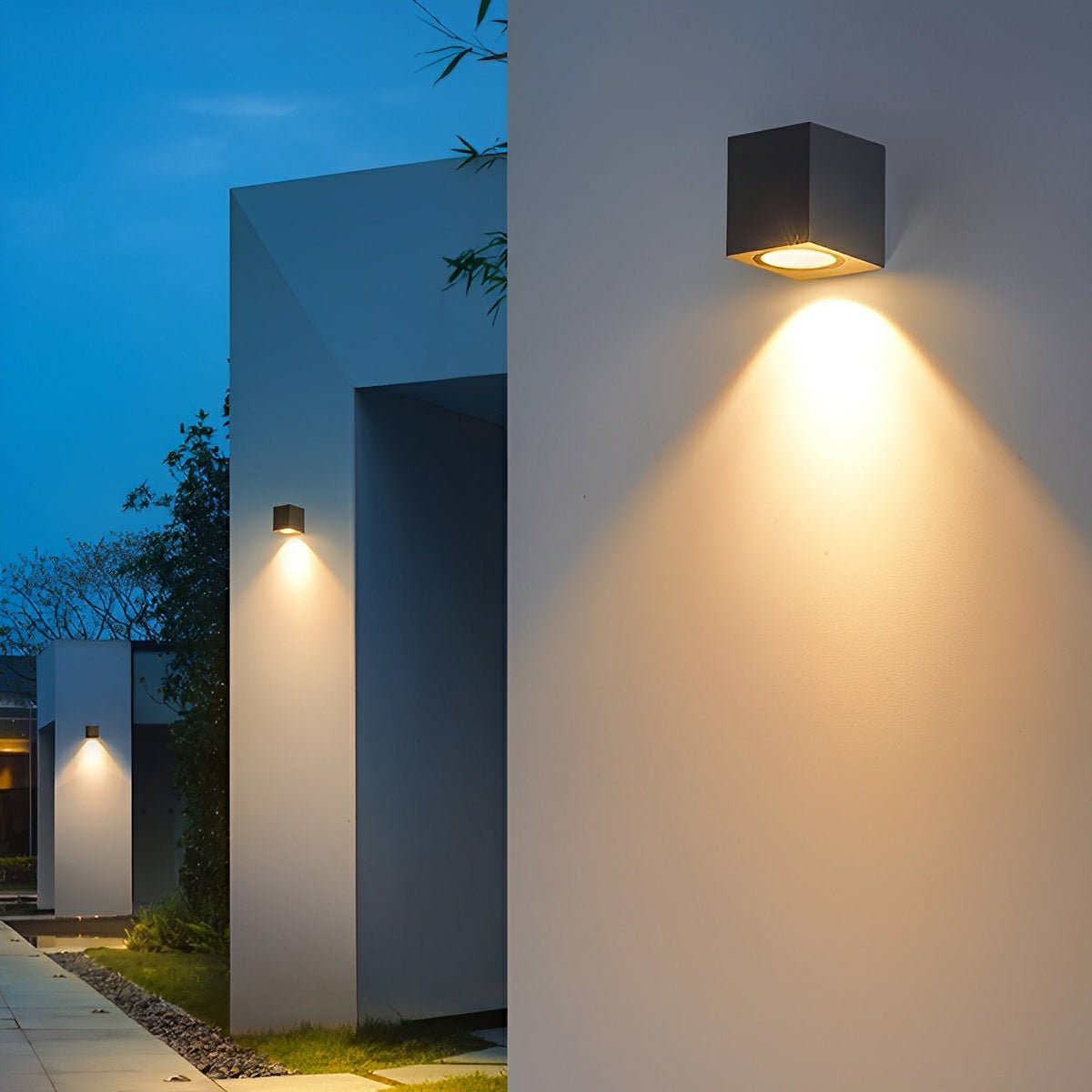 Wall Washer Outdoor LED Light 6W 3 in Warm White Modern Exterior Garden Courtyard Villa Illumination | Thomler