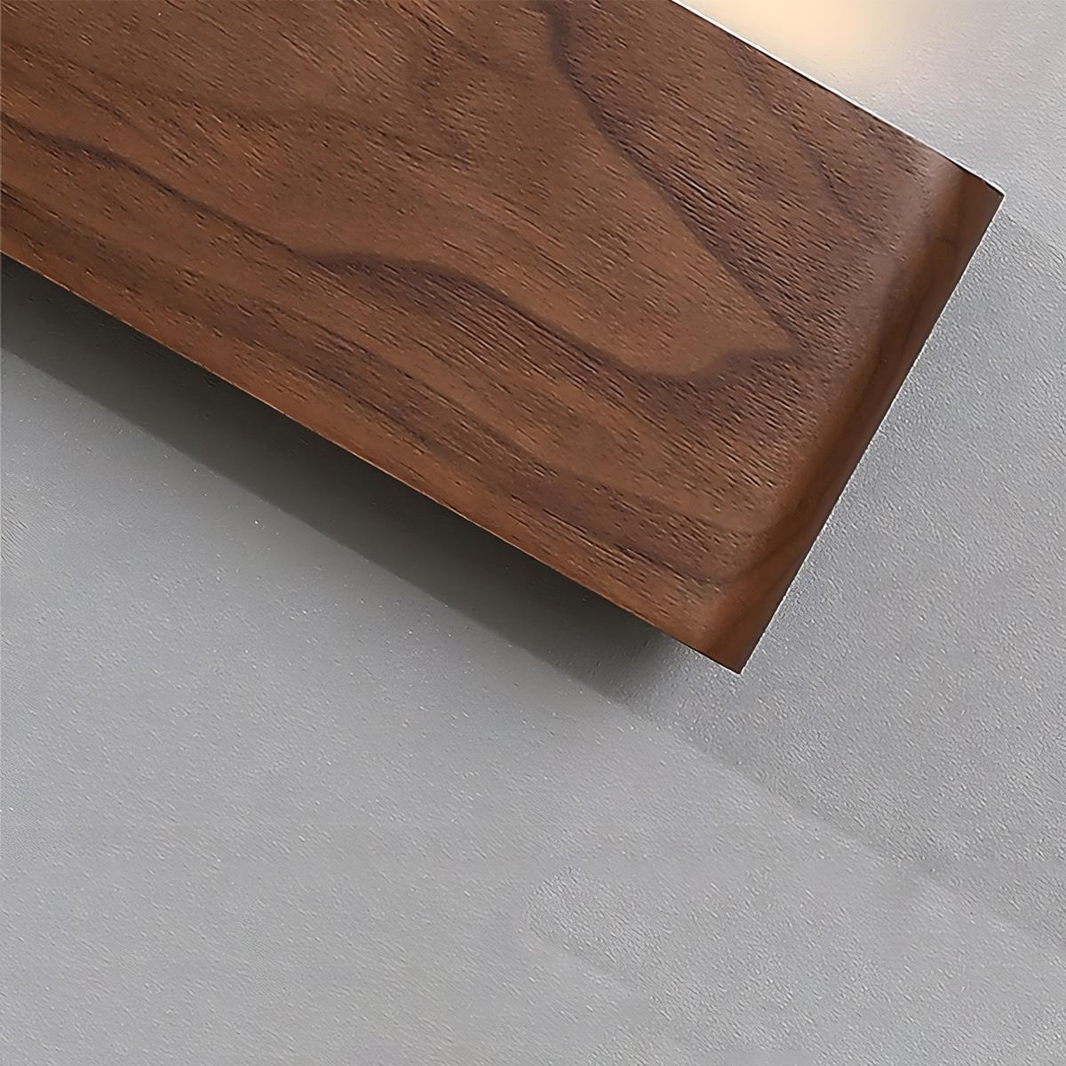 Wall Lamp Solid Walnut Wood 20.0 cm LED Bedroom Hallway Japandi Scandinavian Indoor Lighting Fixture | Thomler