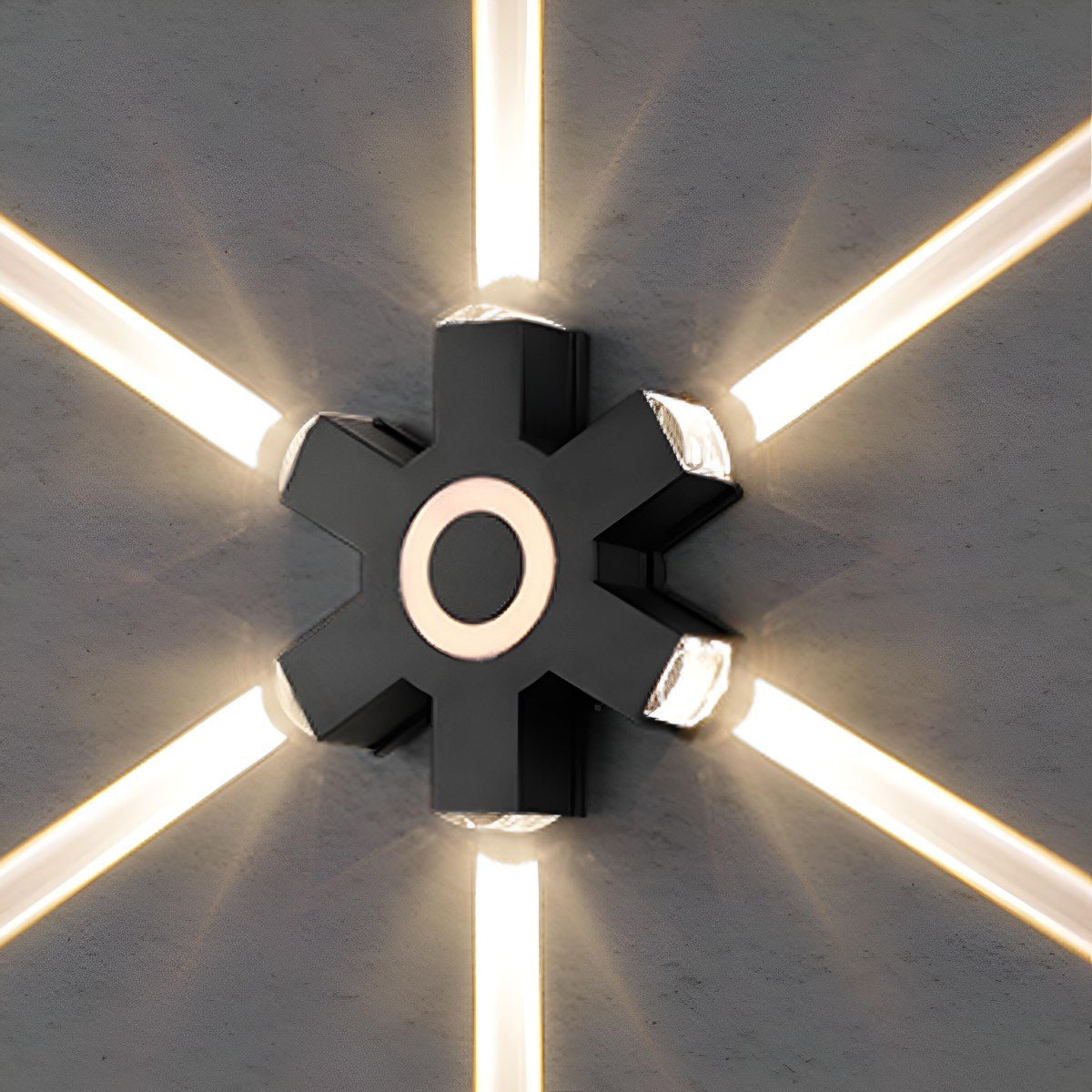 Directional LED Exterior Sconce Black Aluminum Adjustable Multi-Head Weatherproof Fixture for Porch Patio Yard Facade | Thomler