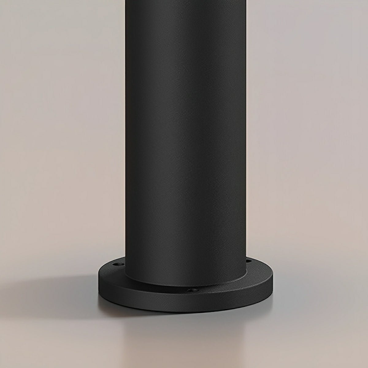 Black Aluminum LED Column Bollard for Pathway & Driveway Lighting – IP65 Weather Resistant, 3000K Glow, 7W Hardwired, for Garden Yard Villa | Thomler