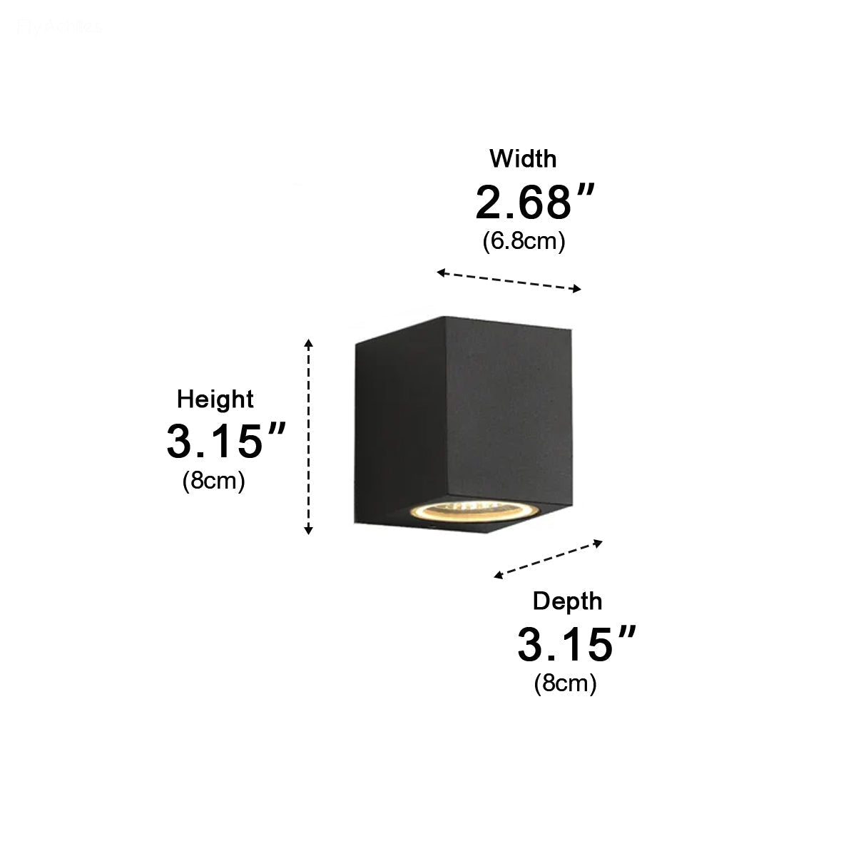 Dual-Head Outdoor LED Sconce in Black Aluminum – Weather-Resistant Wall Light with IP54 Rating for Patios & Gardens | Thomler