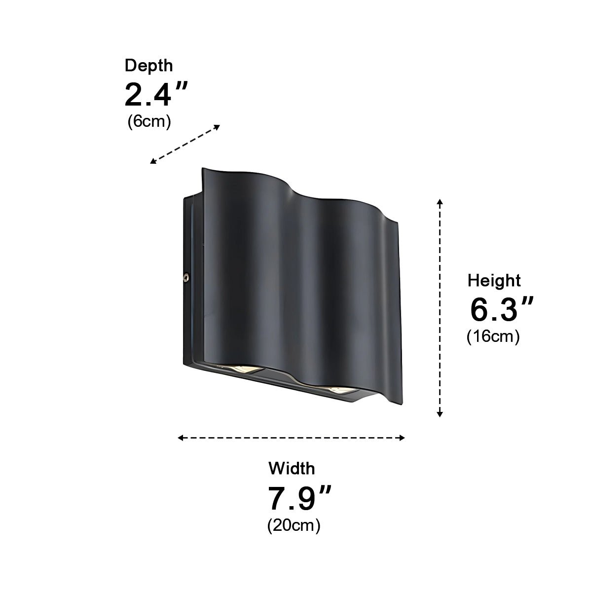 Aluminum LED Exterior Sconce with Dual-Beam Design for Patio & Garden Lighting | Thomler