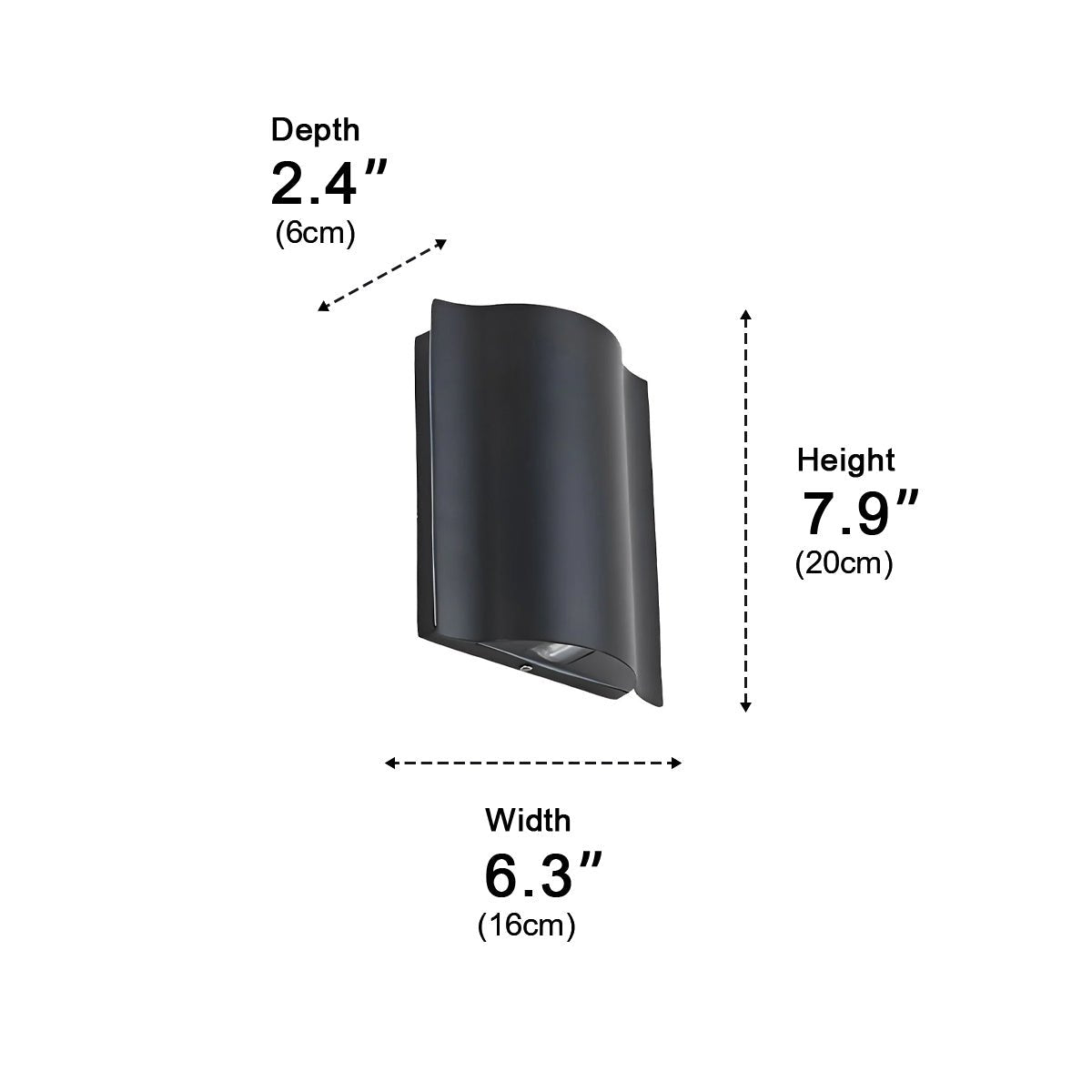 Aluminum LED Exterior Sconce with Dual-Beam Design for Patio & Garden Lighting | Thomler