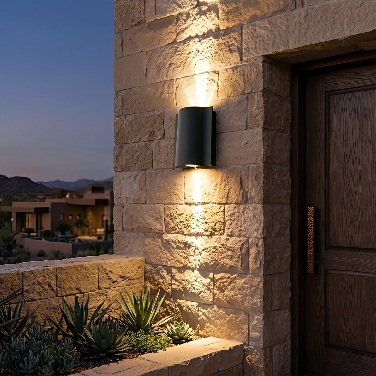 Aluminum LED Exterior Sconce with Dual-Beam Design for Patio & Garden Lighting | Thomler