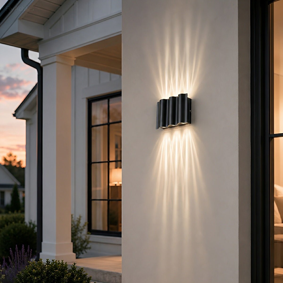 Aluminum LED Exterior Sconce with Dual-Beam Design for Patio & Garden Lighting | Thomler
